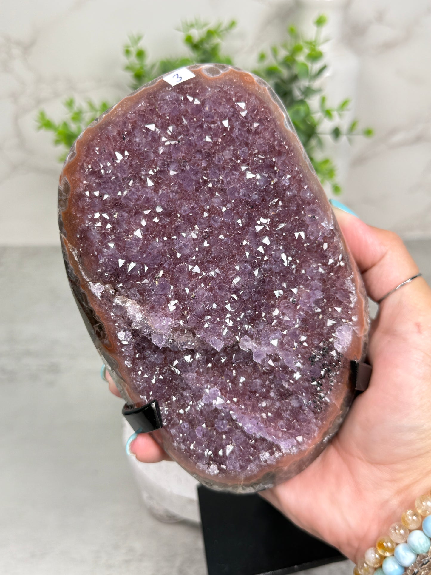 Berry Amethyst on Stand from Uruguay