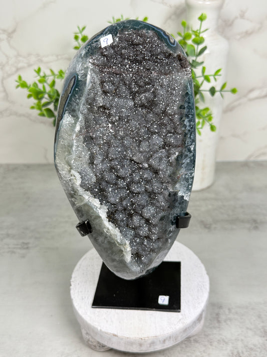 Black Amethyst on Stand from Uruguay