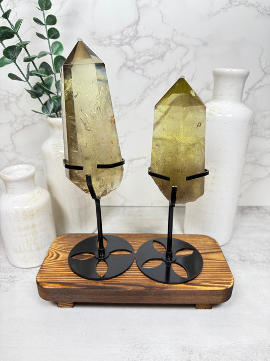 Citrine Points on Stands