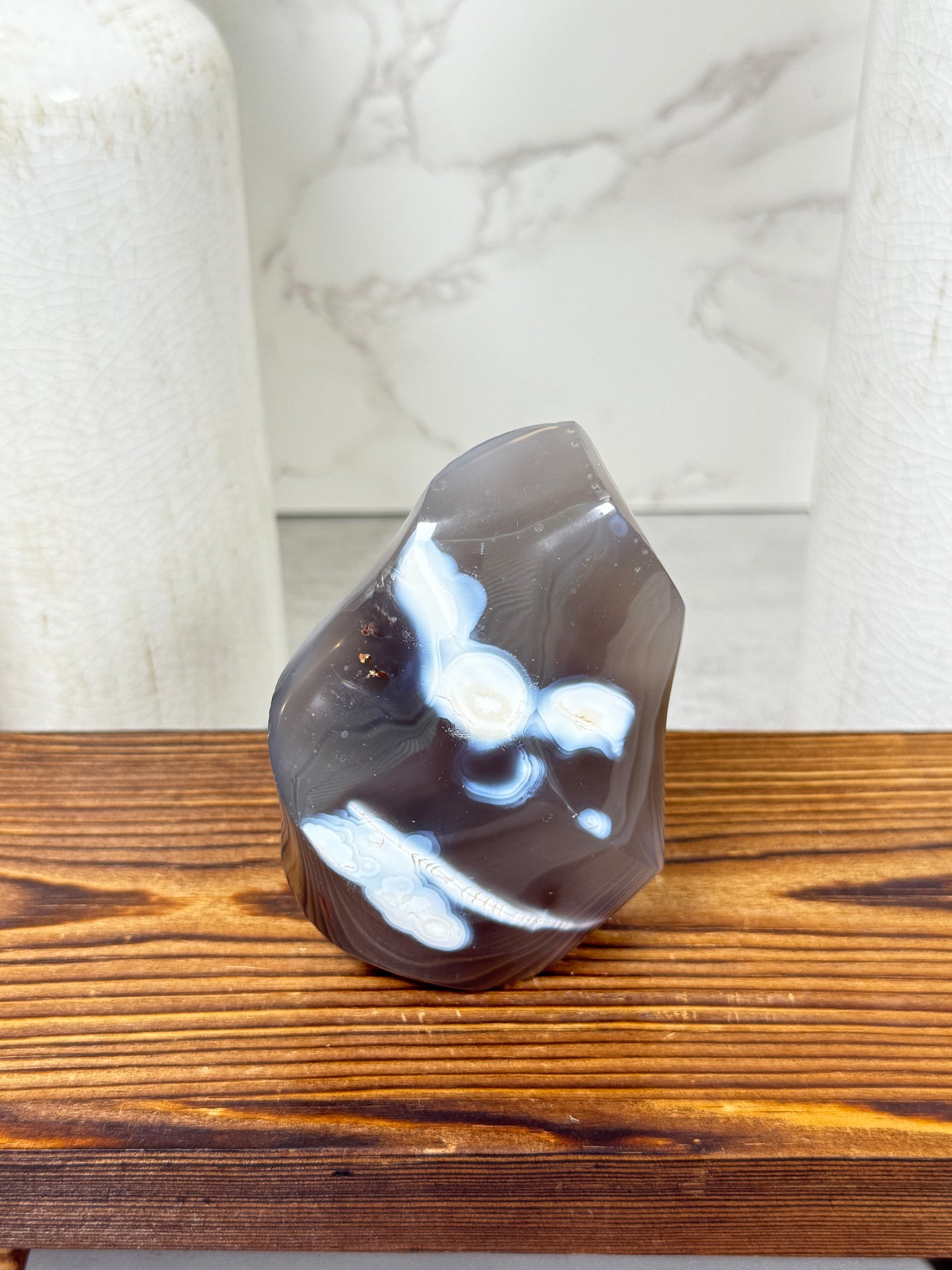 Orca Agate Flames