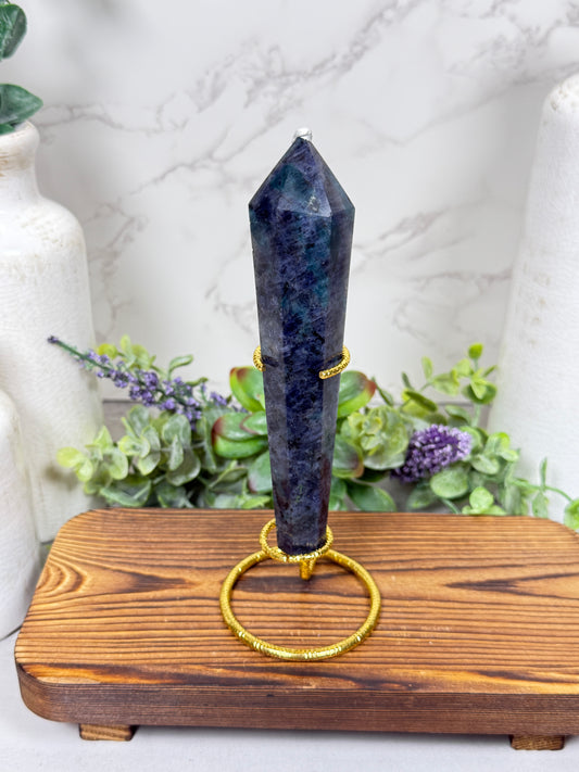 Iolite, Blue Apatite, Green Tourmaline Mix Wands
