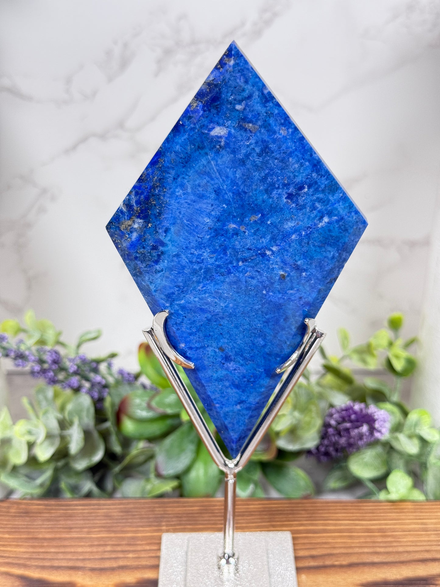 Lapis Lazuli with Pyrite Diamonds