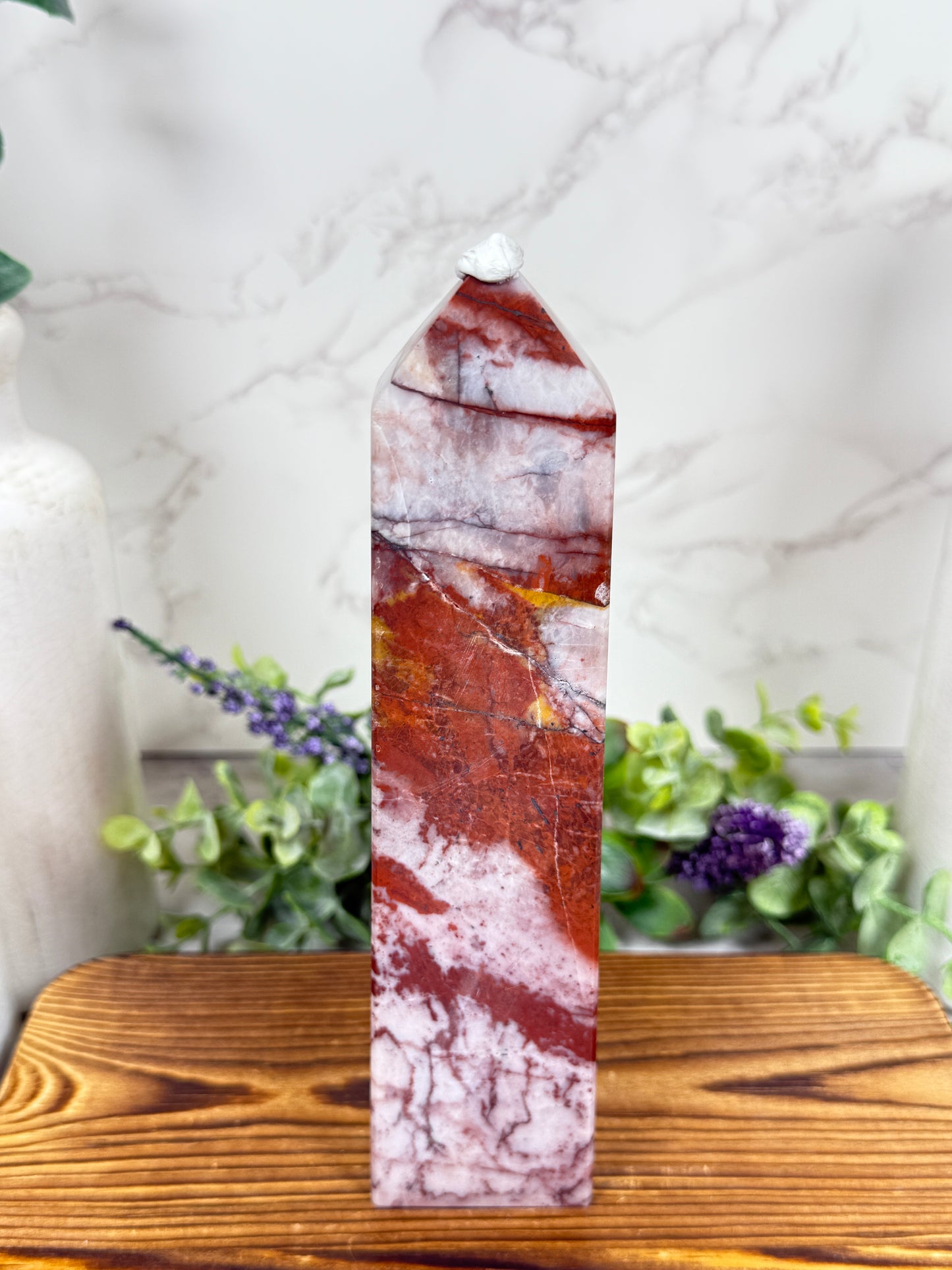 Red and Pink Jasper Towers