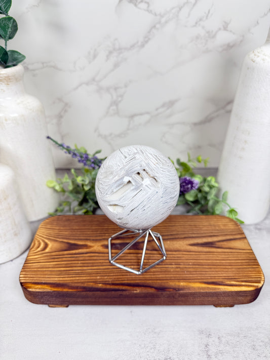 White Lace Sphere - B