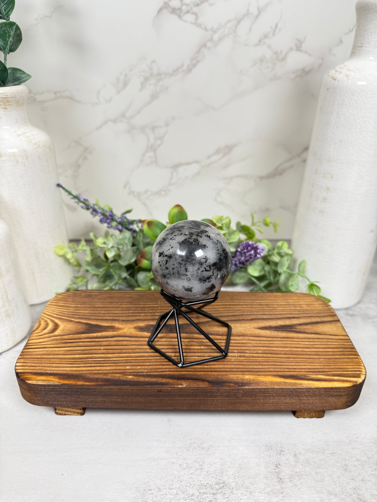 Black Tourmaline in Quartz - A