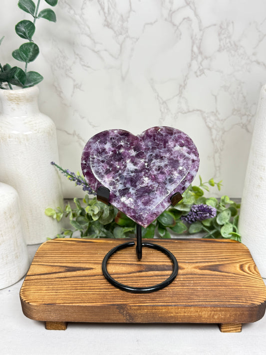Purple Mica Heart