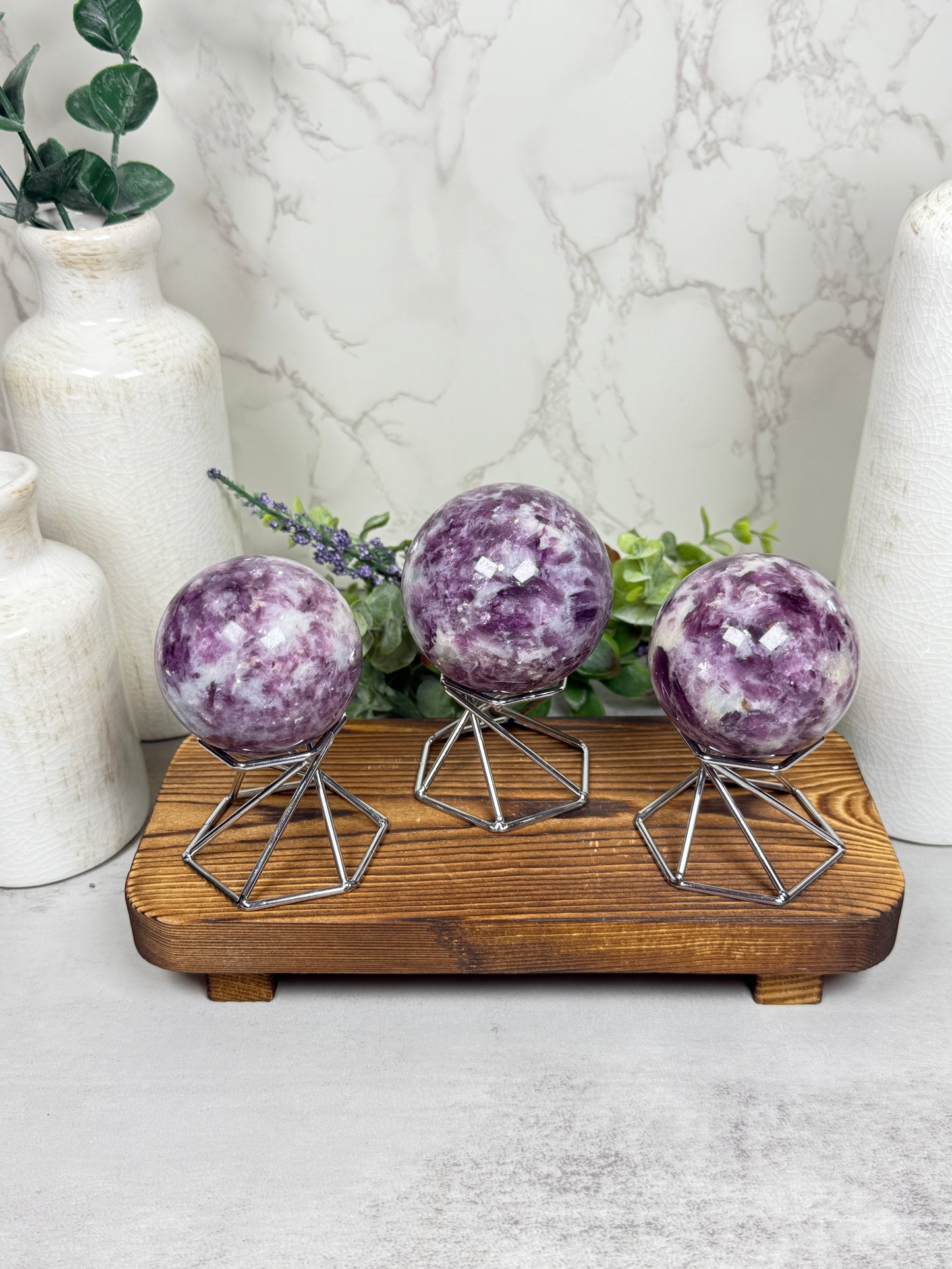 Purple Mica Spheres