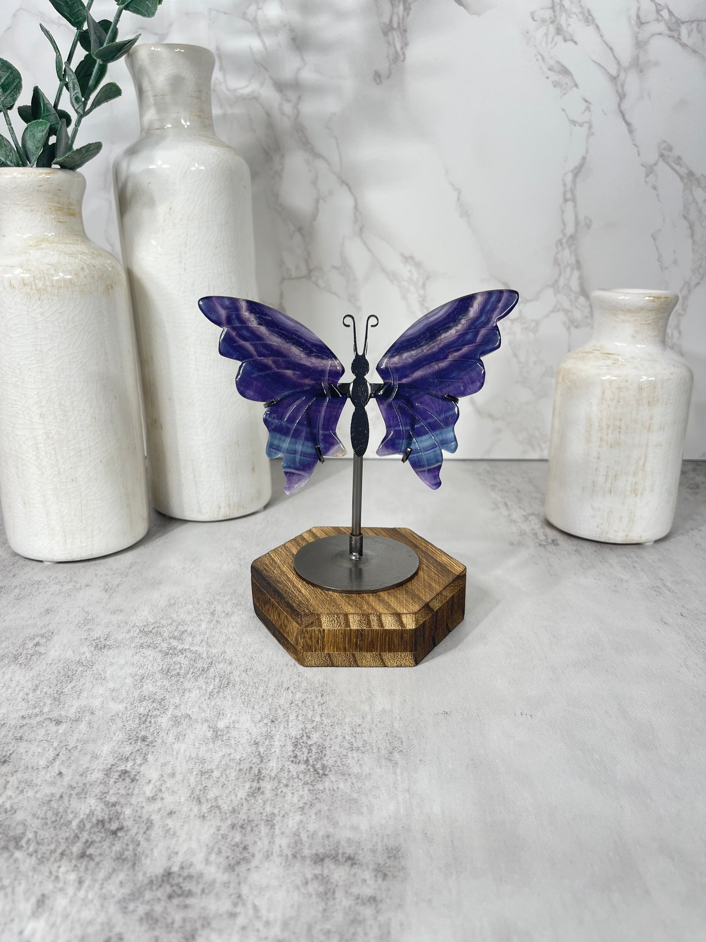 Purple and Blue Fluorite Wings