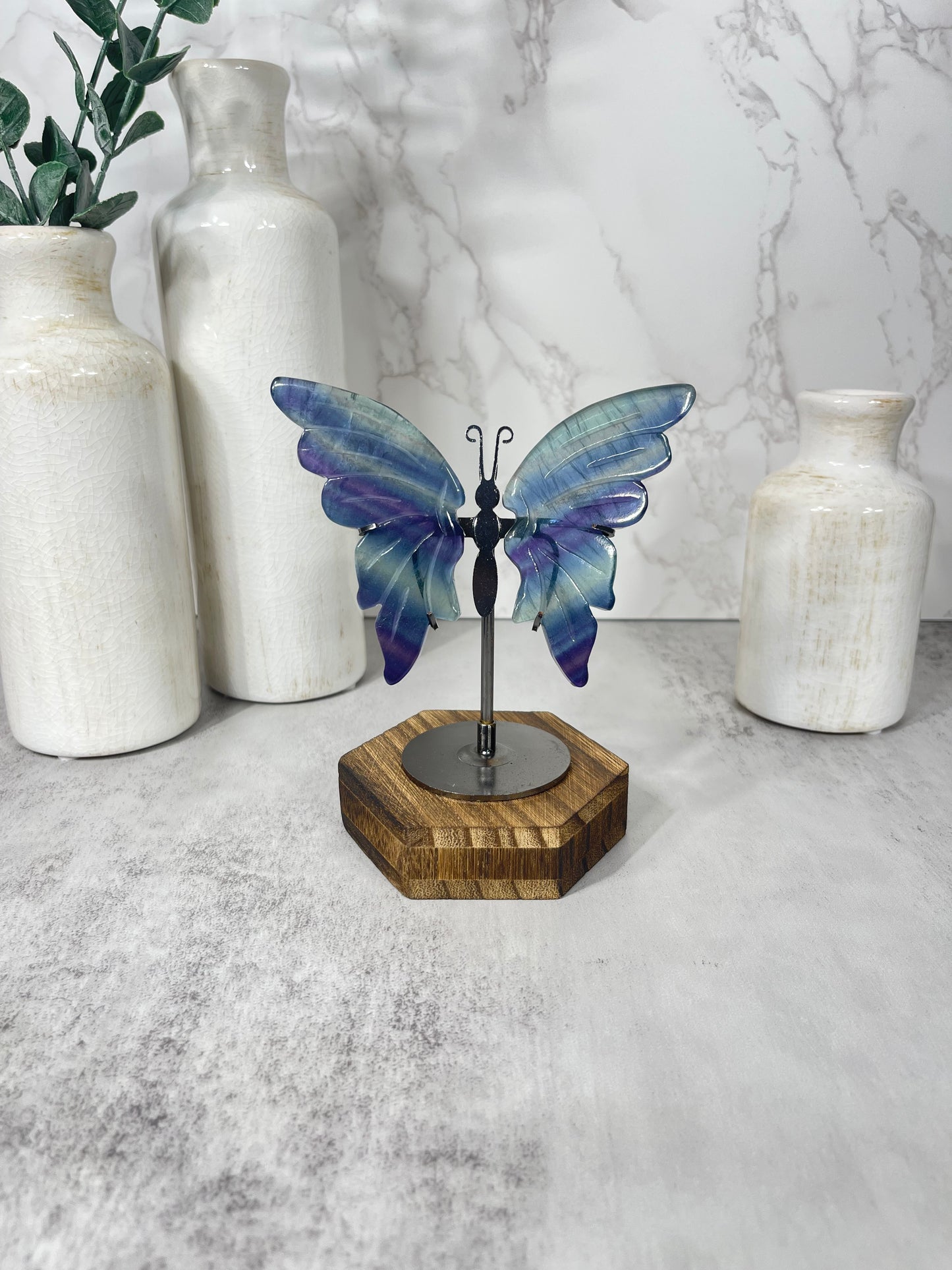 Purple and Blue Fluorite Wings