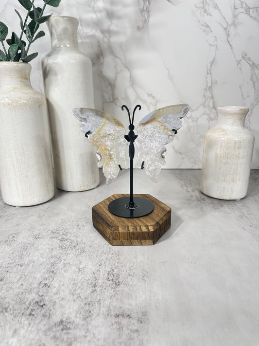 White Flower Agate Wings