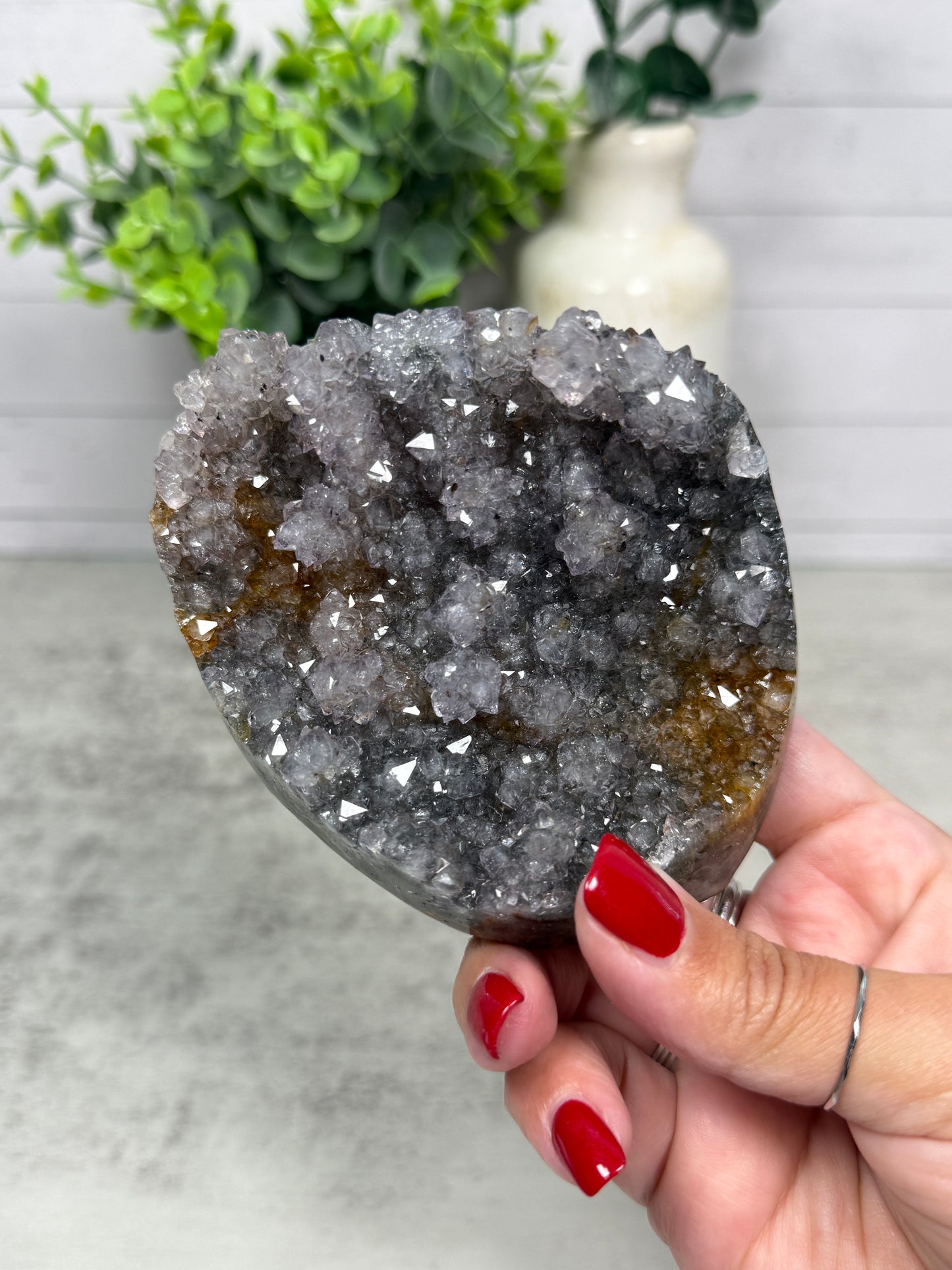 Amethyst + Healer from Uruguay on Stand