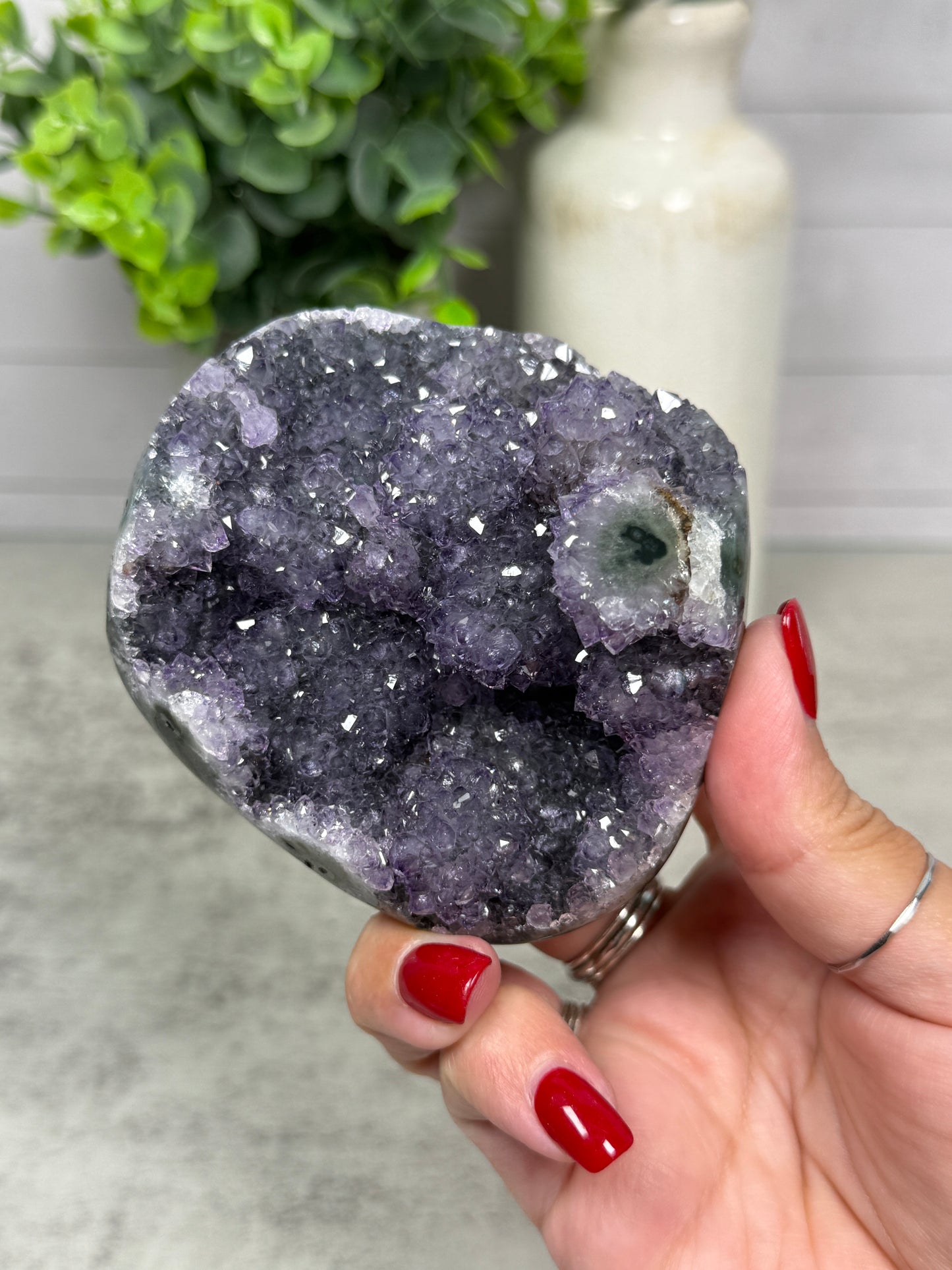 Lavender Amethyst from Uruguay on Stand