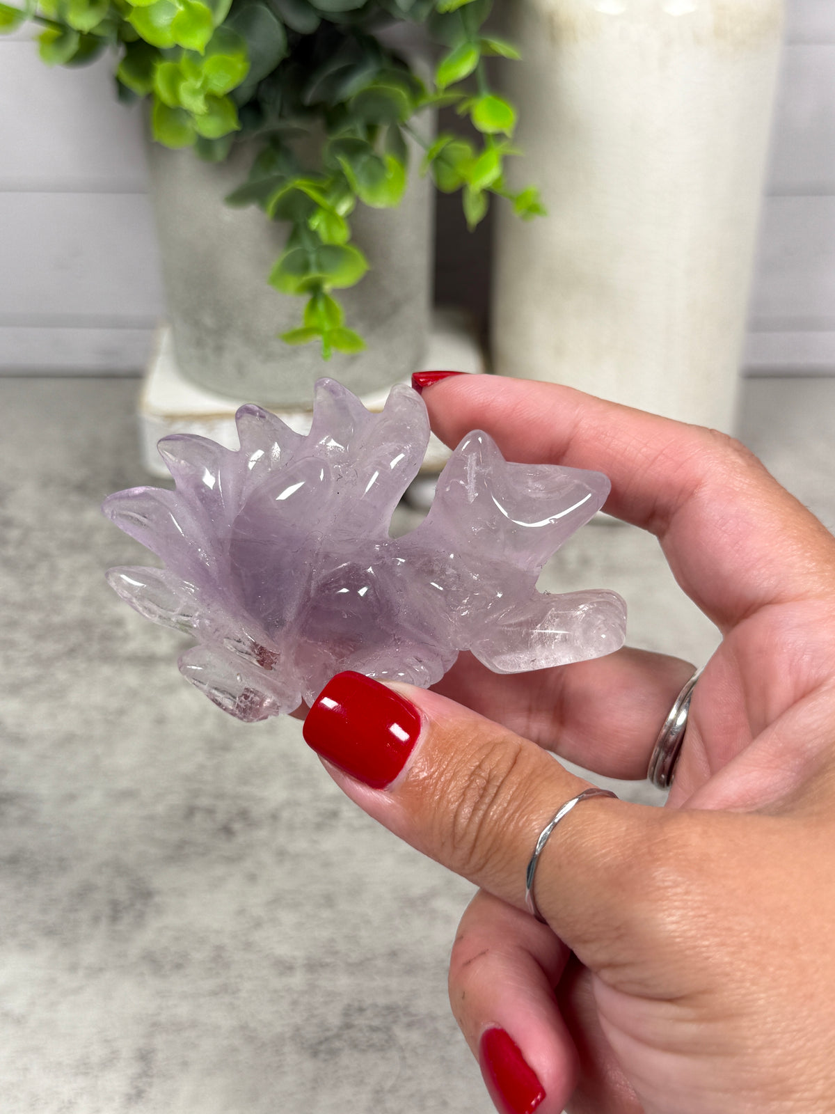 Amethyst 9 Tail Carvings