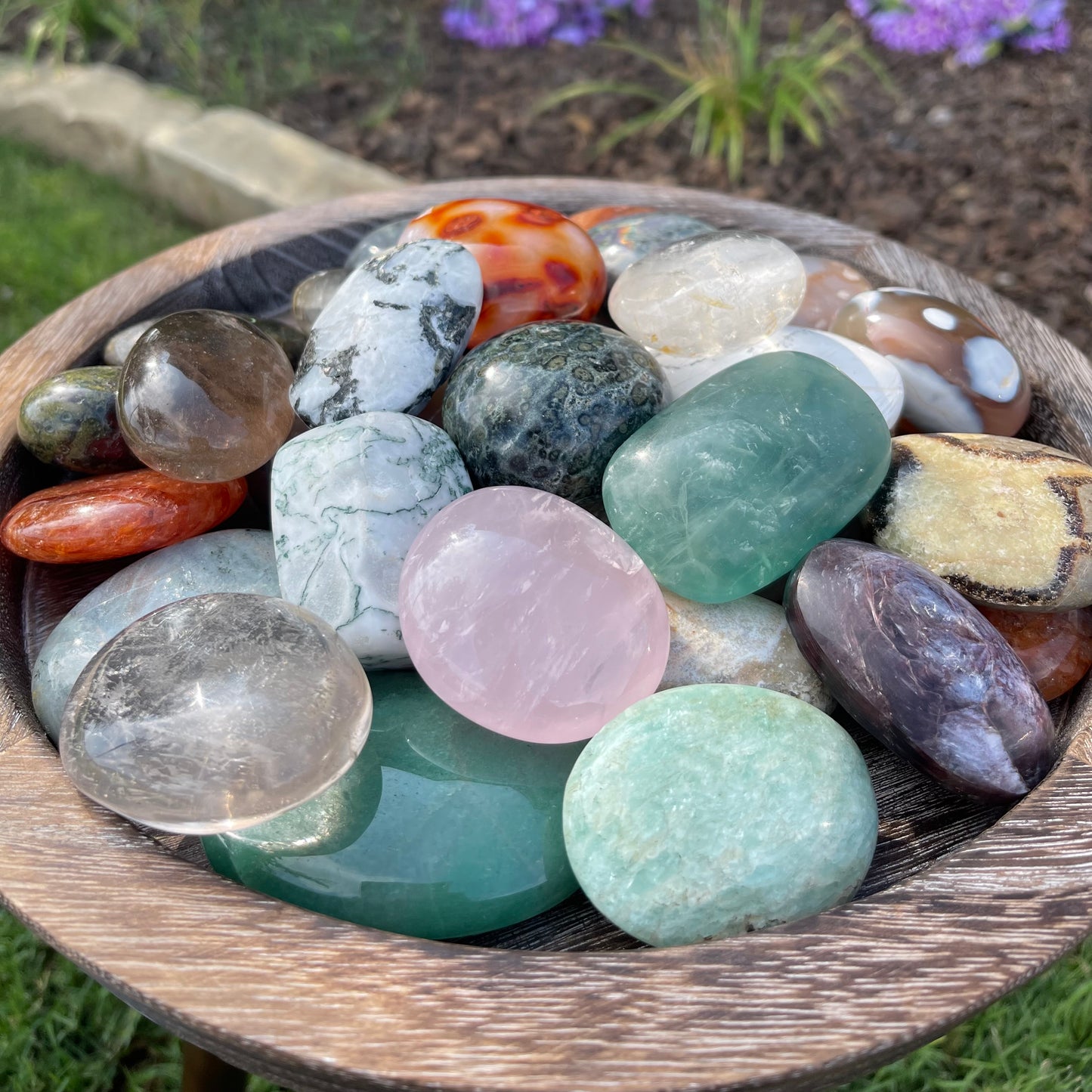 Palm Stone Crystal Bundle