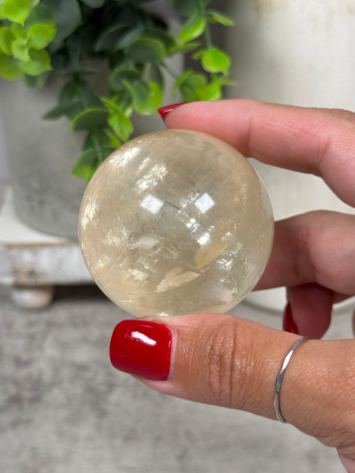 Rainbow Calcite Spheres