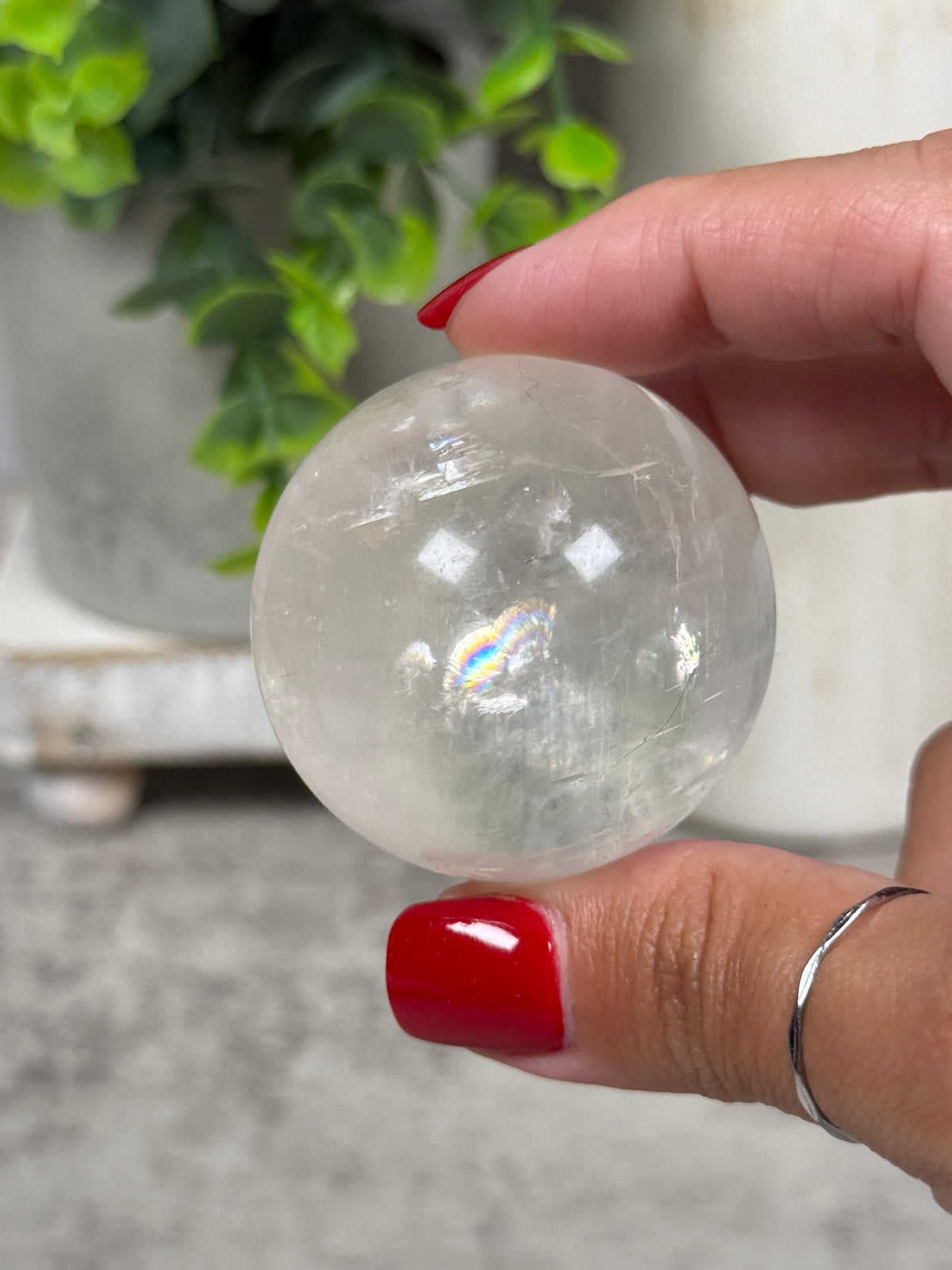 Rainbow Calcite Spheres