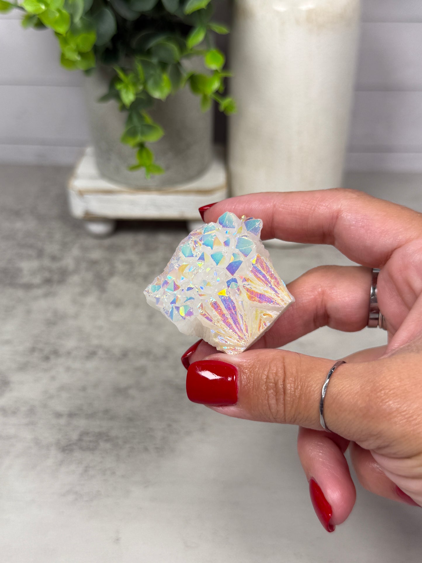 Aura Quartz Clusters
