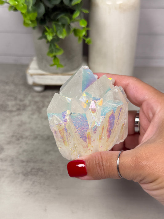 Aura Quartz Clusters