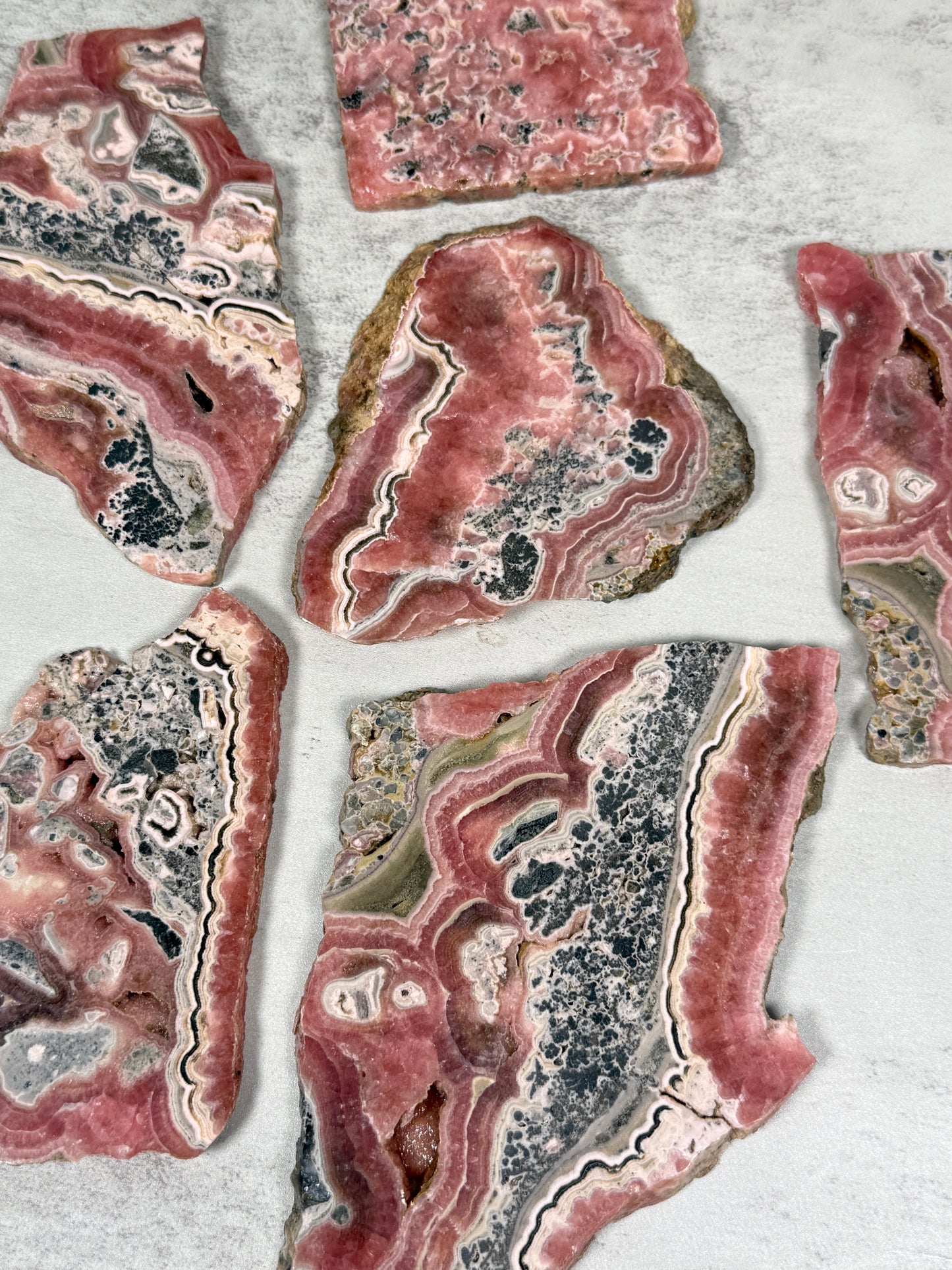 Rhodochrosite Slabs