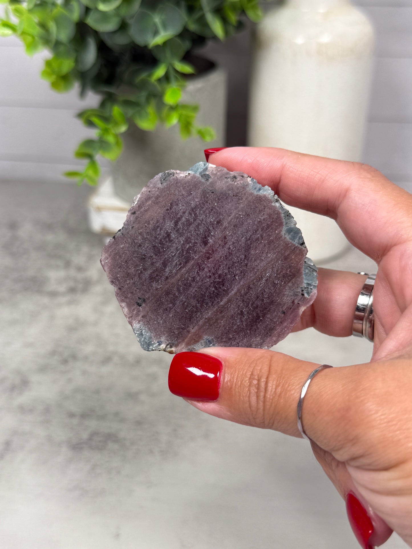 Ruby with Aquamarine Slab