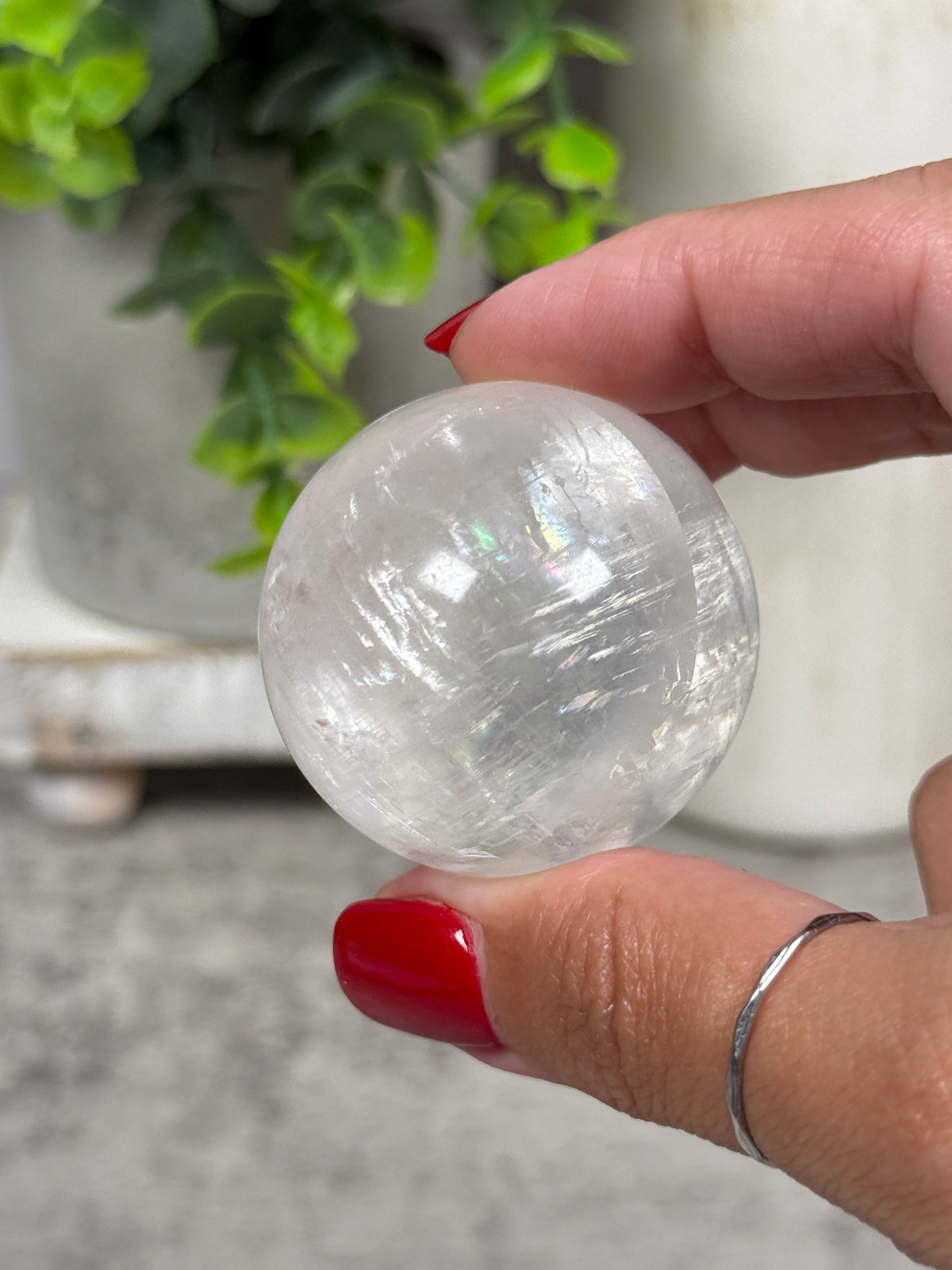 Rainbow Calcite Spheres