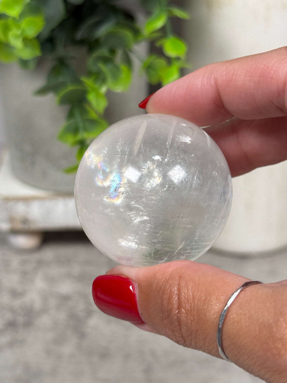 Rainbow Calcite Spheres