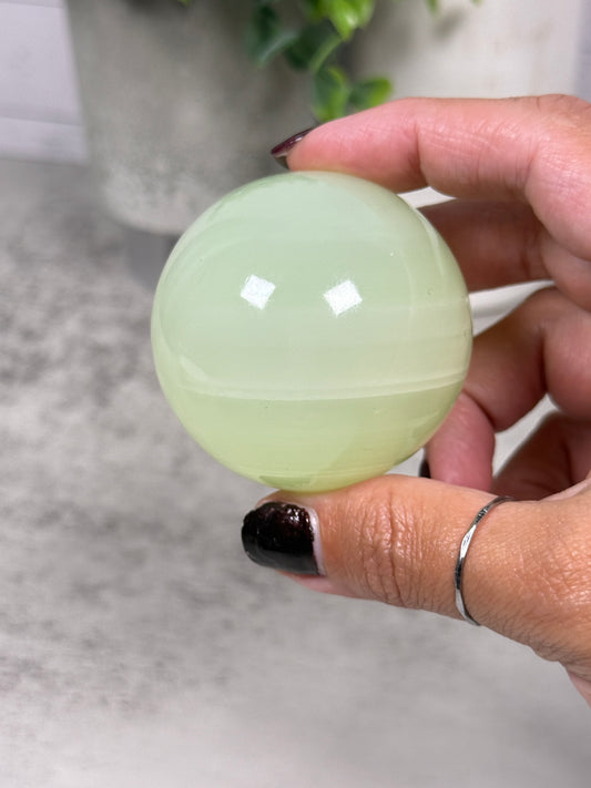 Green Onyx Spheres from Mexico