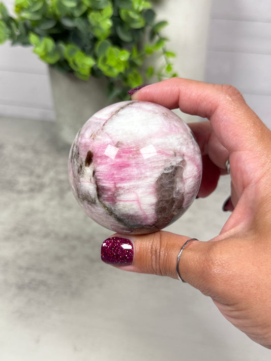 Pink Limestone Spheres