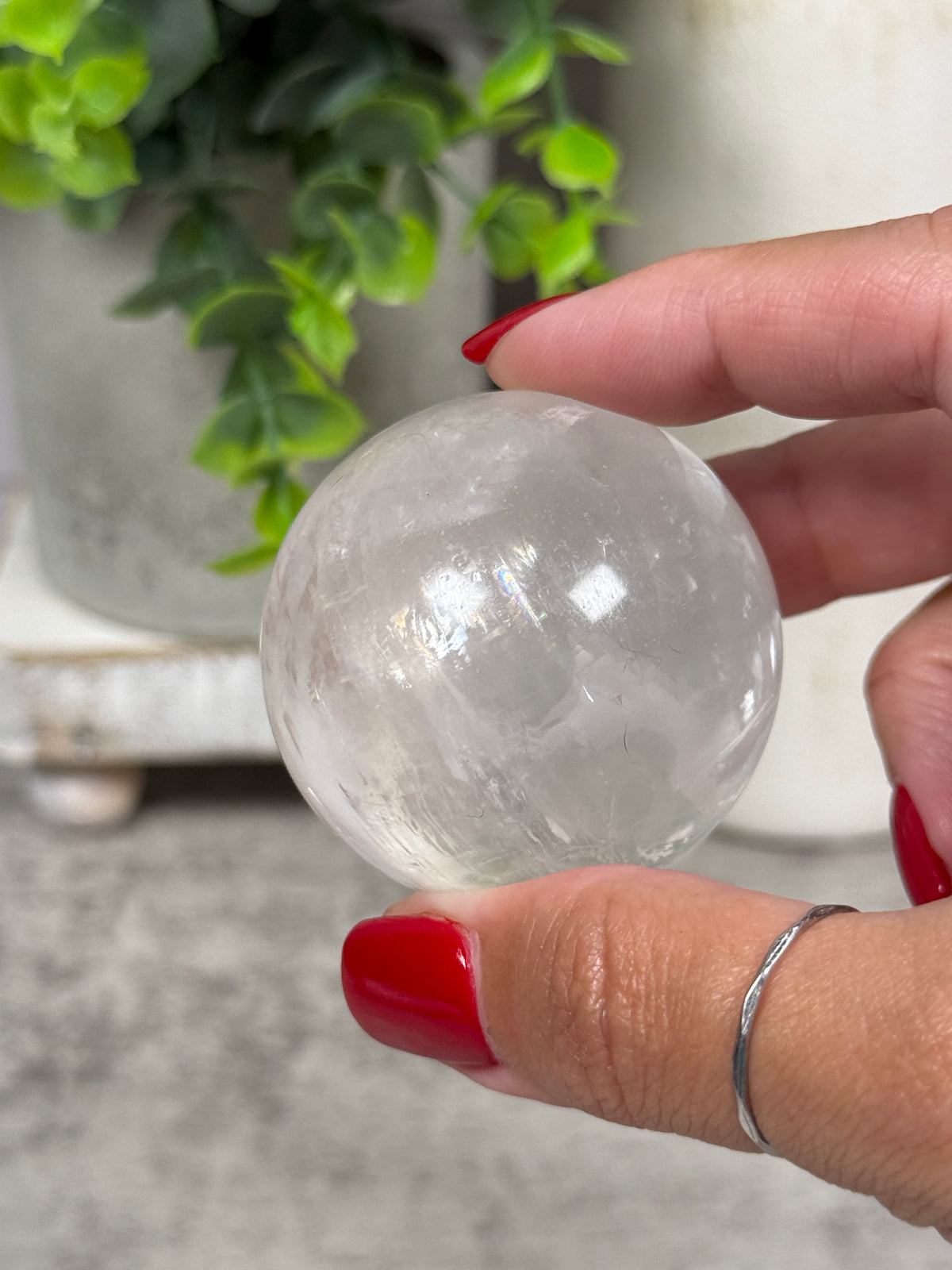 Rainbow Calcite Spheres