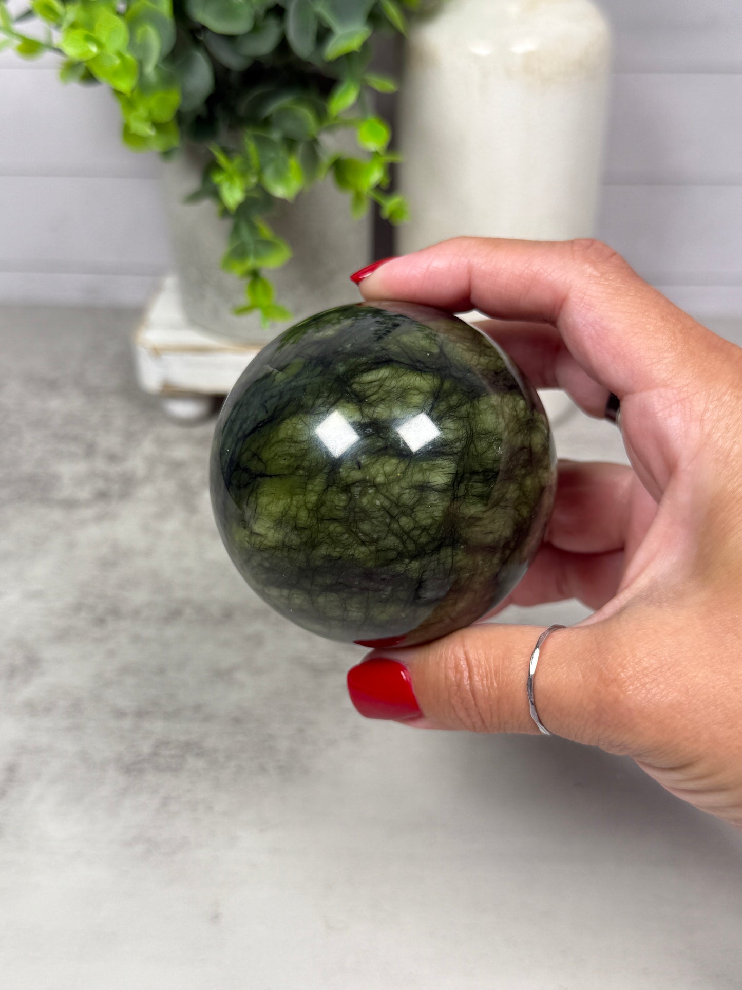 Green Jade Spheres
