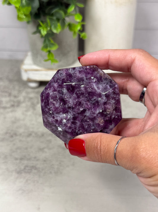 Purple Lepidolite Diamond