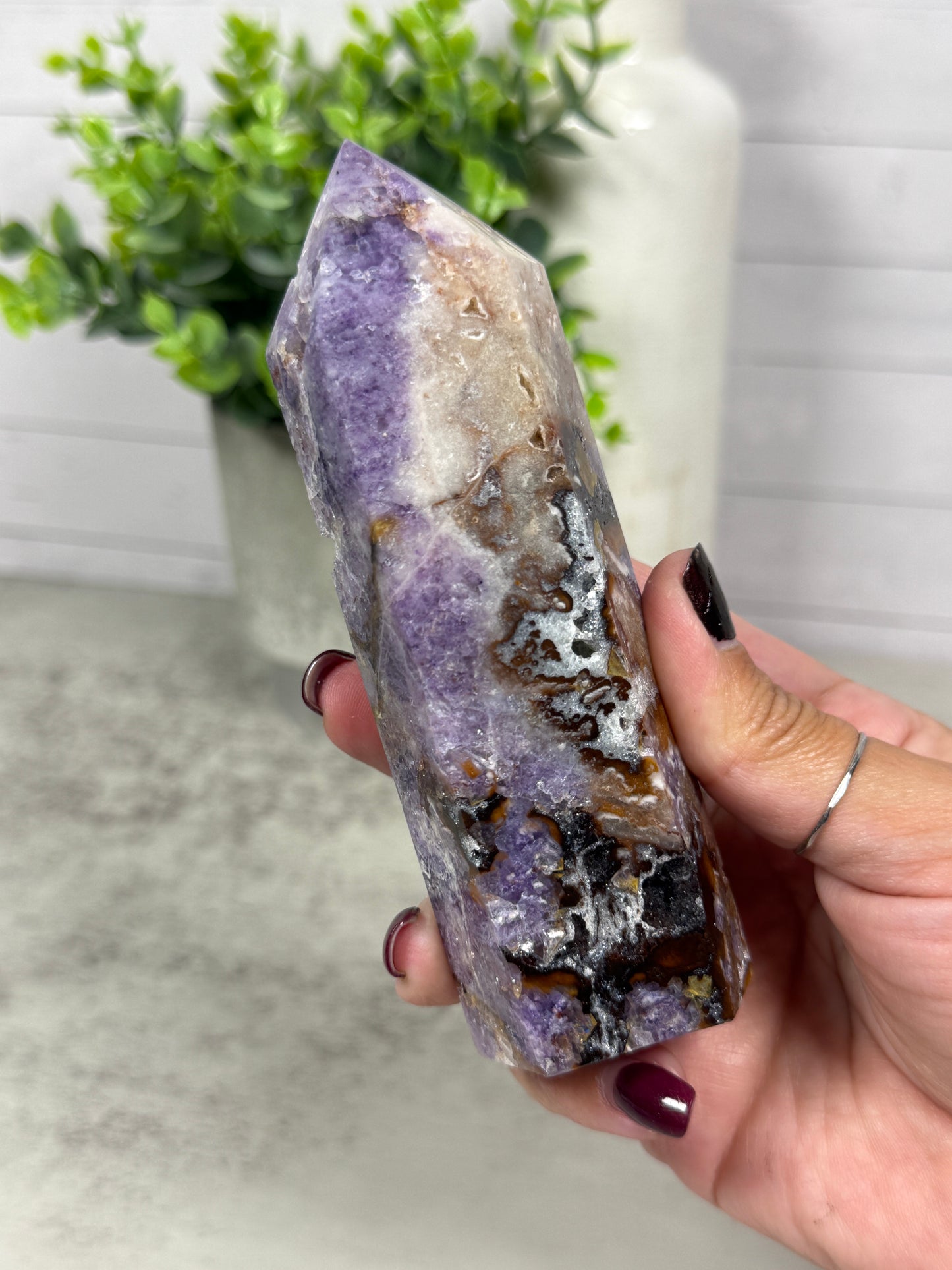 Purple Fluorite Sphalerite Towers