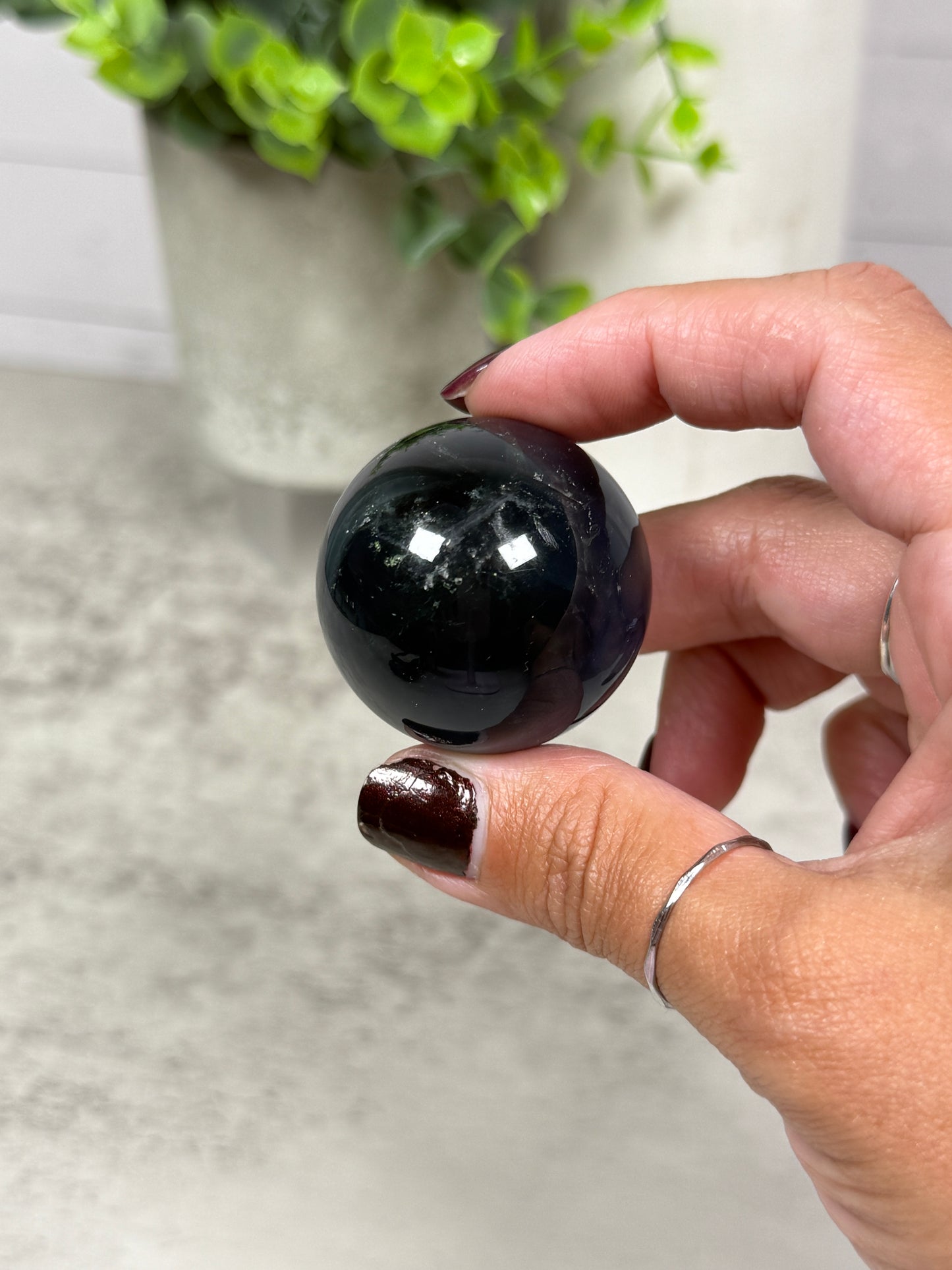 Blue Fluorite Spheres