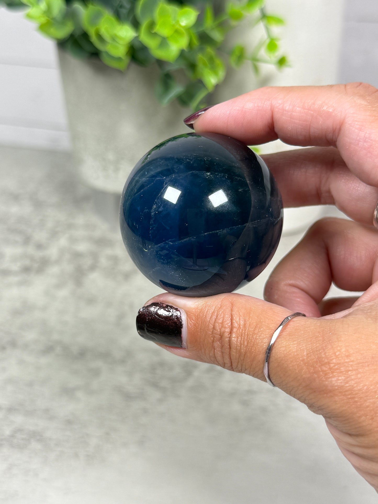 Blue Fluorite Spheres