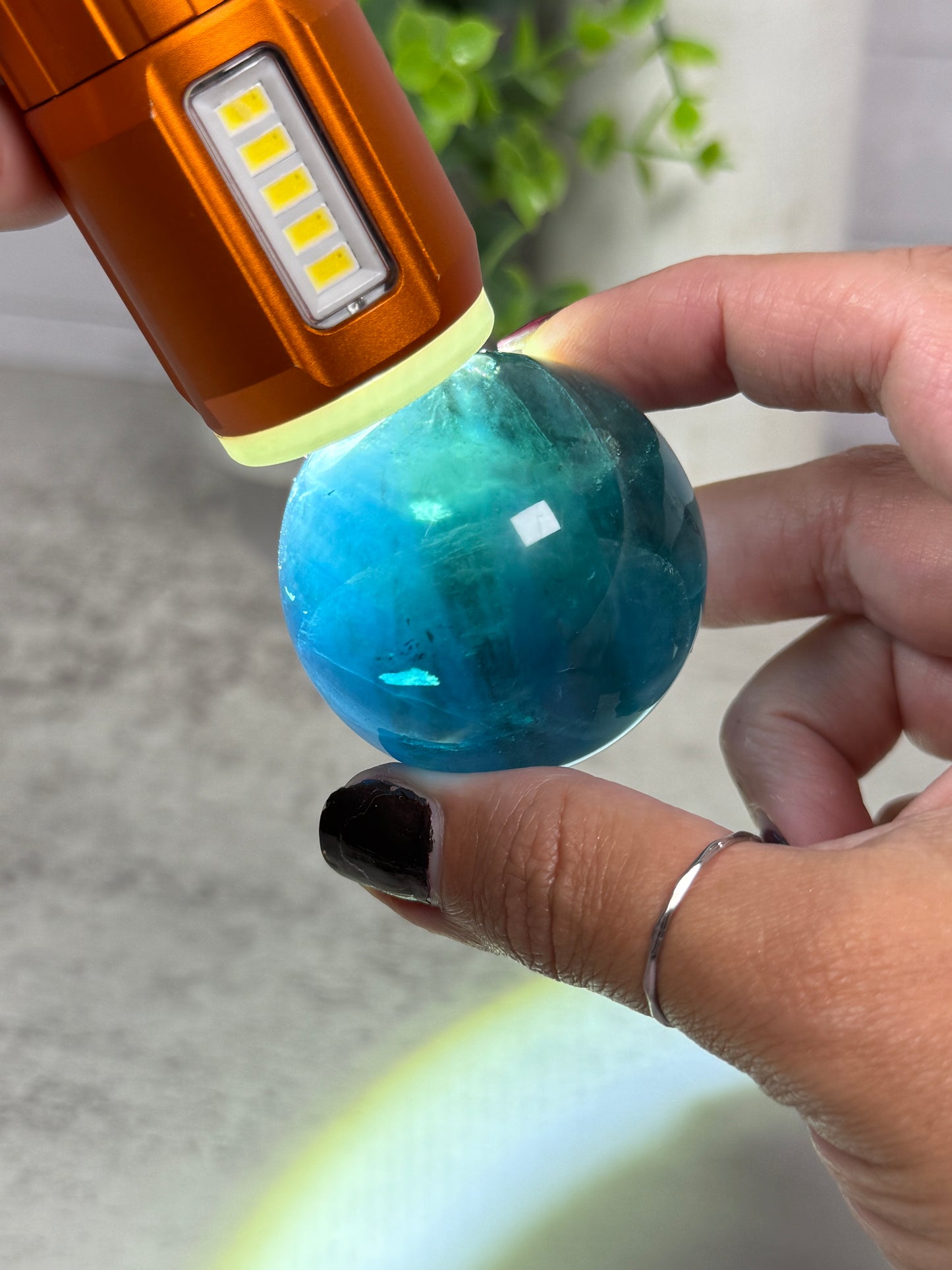 Blue Fluorite Spheres