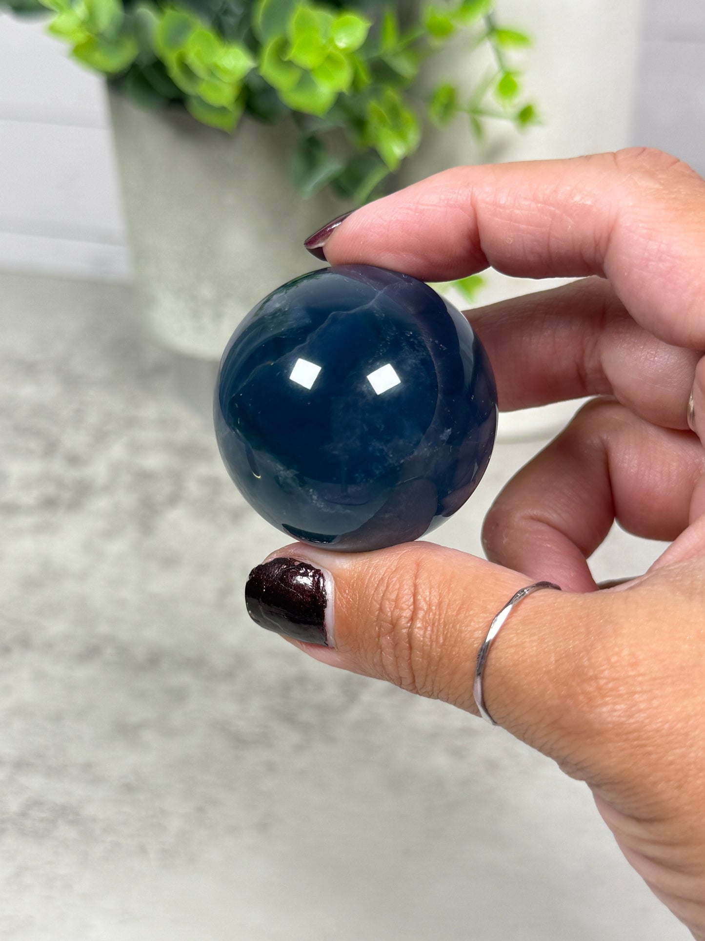 Blue Fluorite Spheres