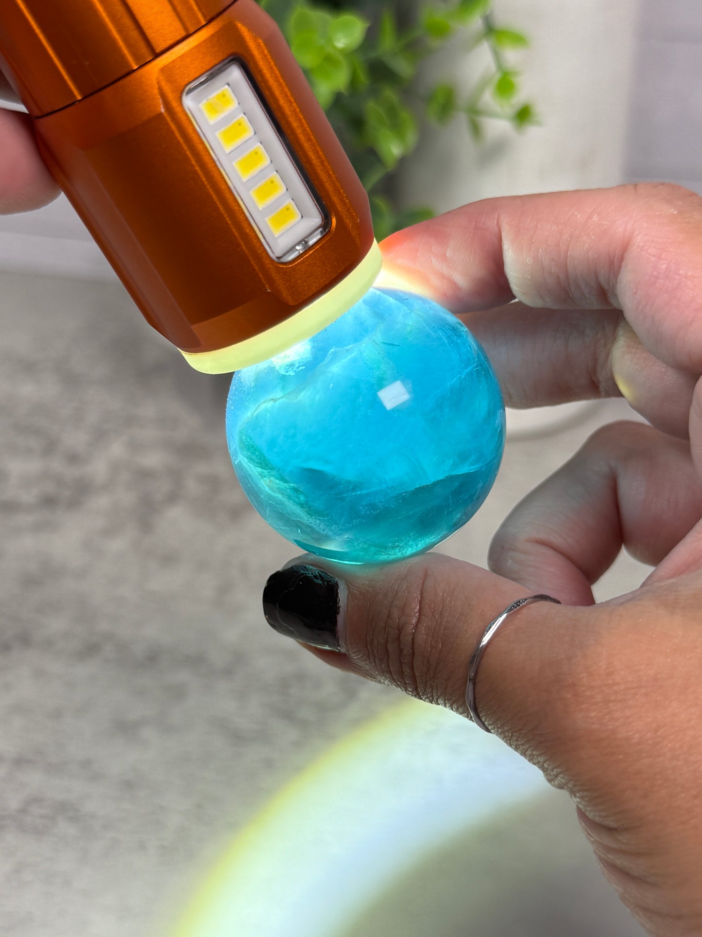 Blue Fluorite Spheres