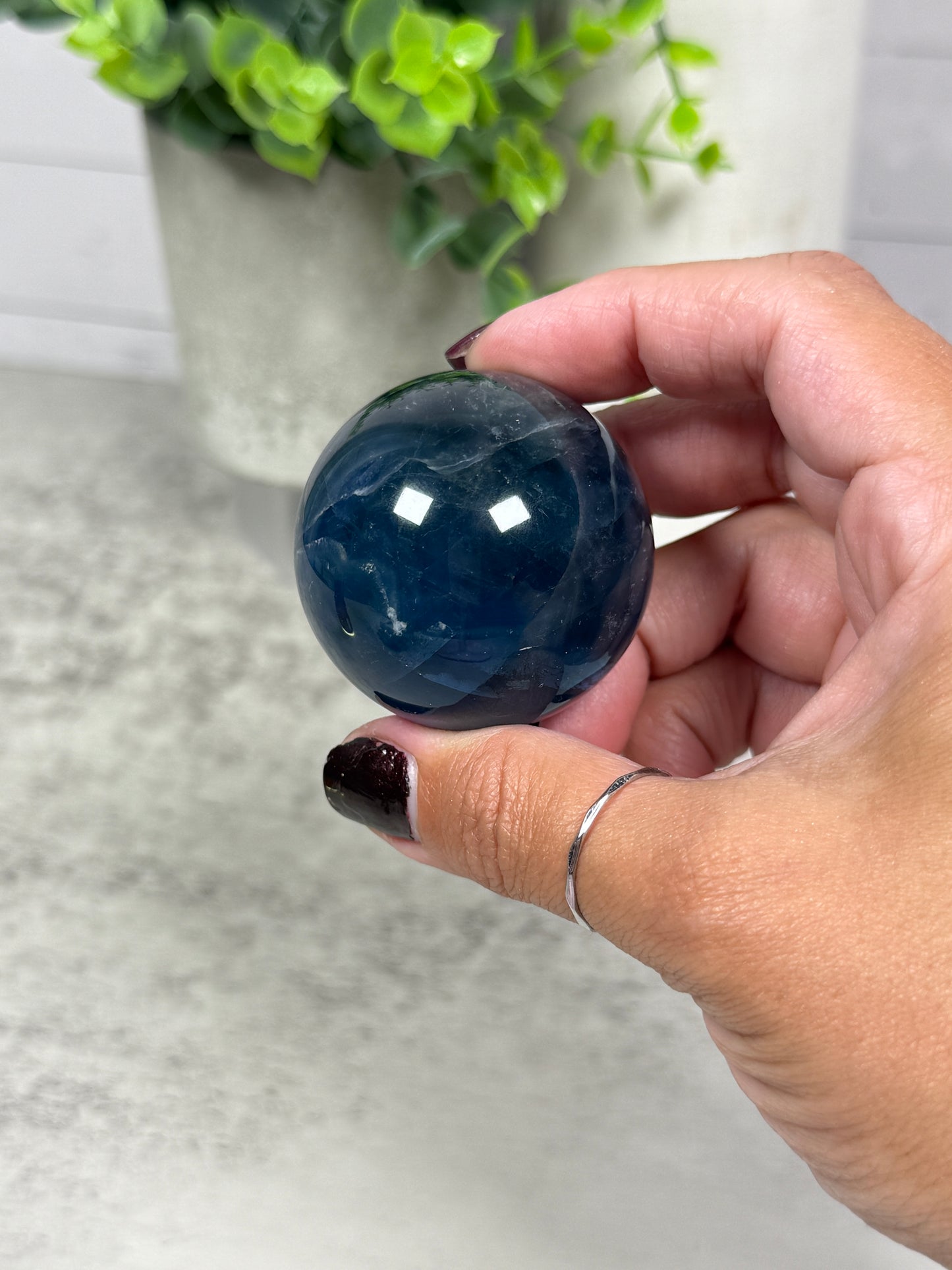 Blue Fluorite Spheres