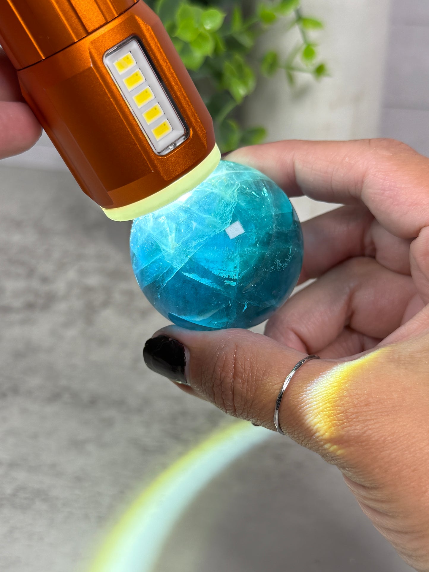 Blue Fluorite Spheres