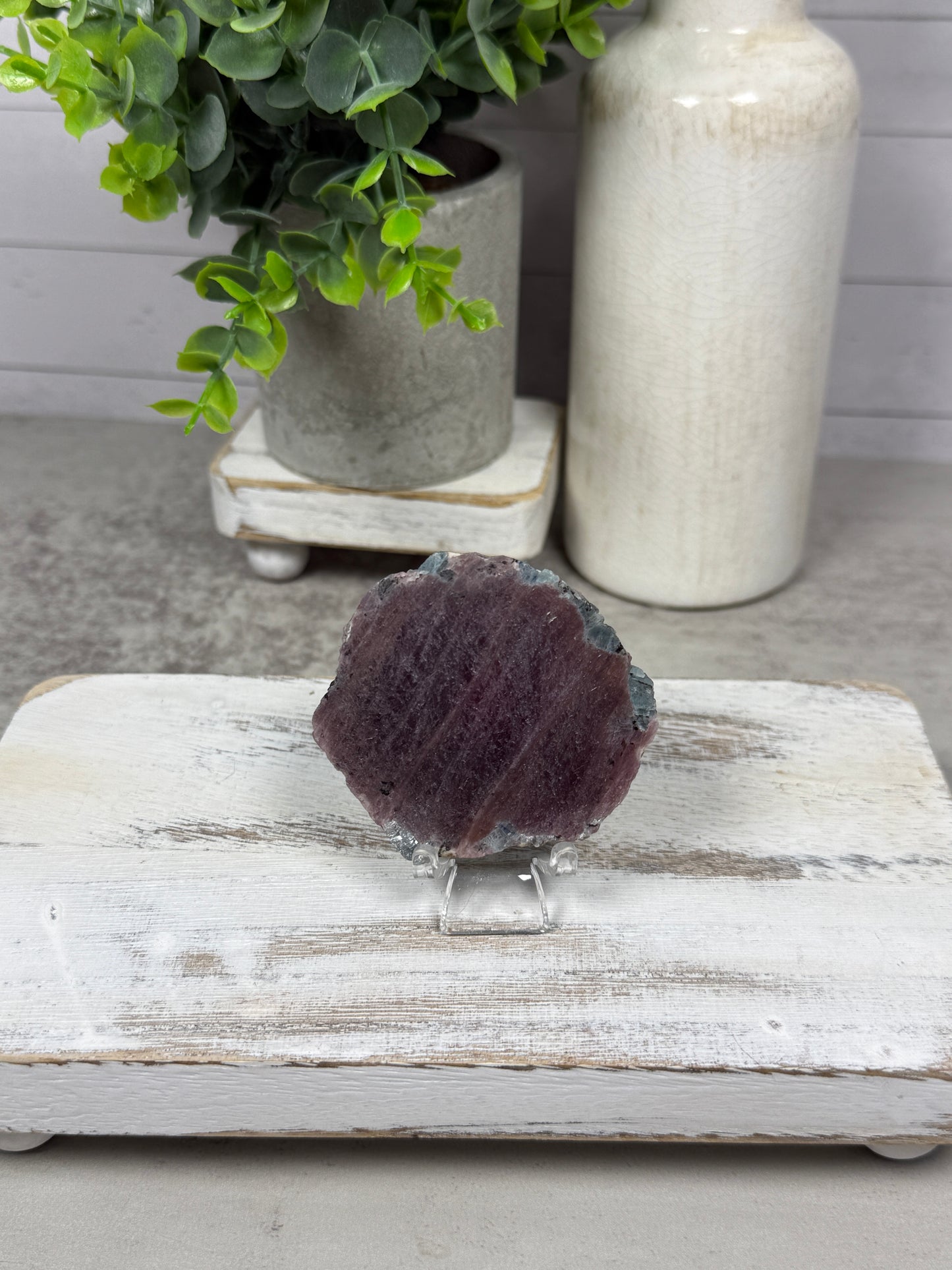 Ruby with Aquamarine Slab