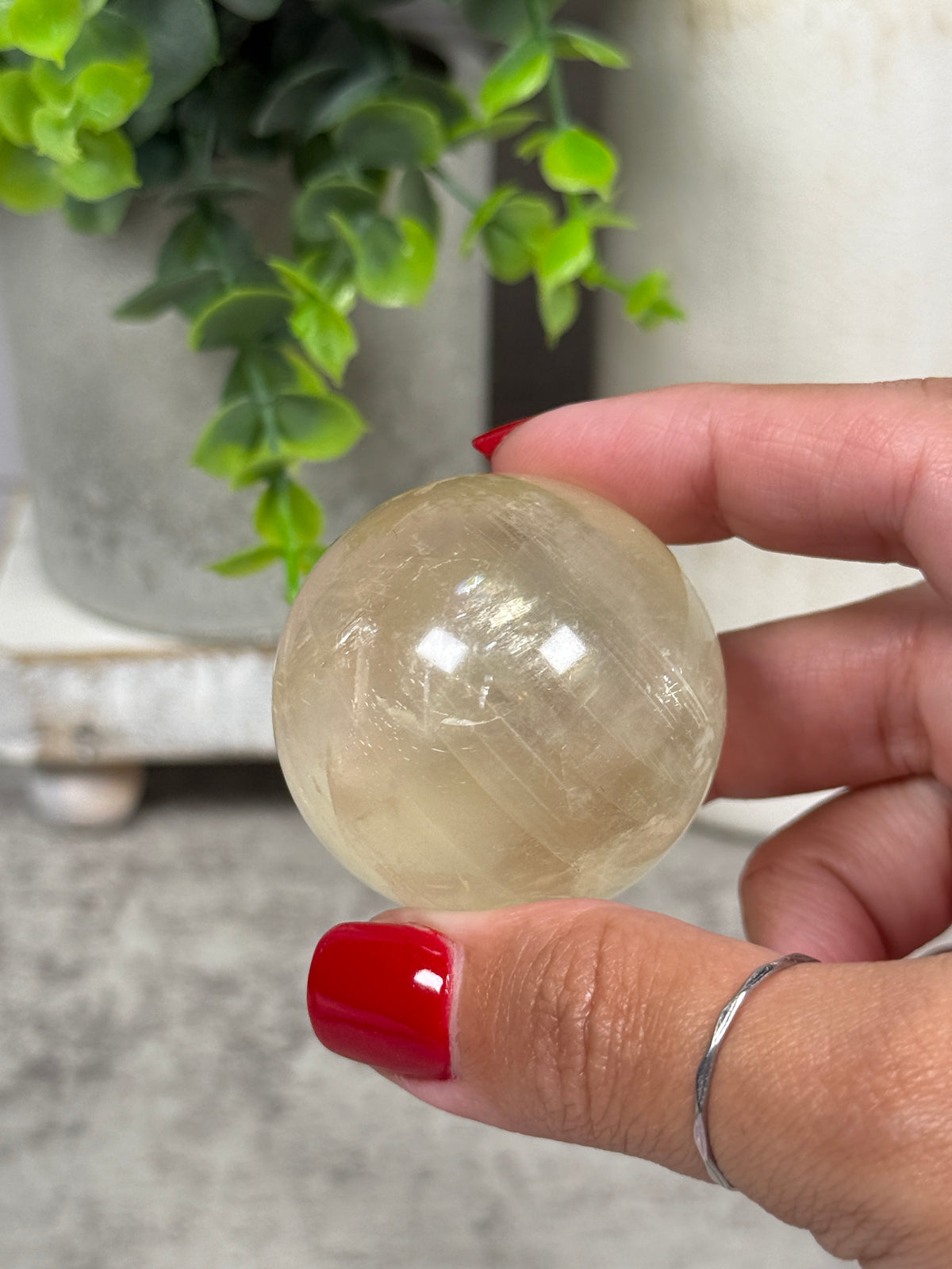 Rainbow Calcite Spheres