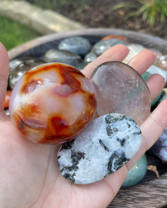 Palm Stone Crystal Bundle