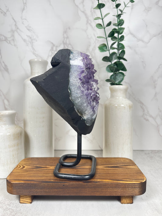 Amethyst Cluster on Stand