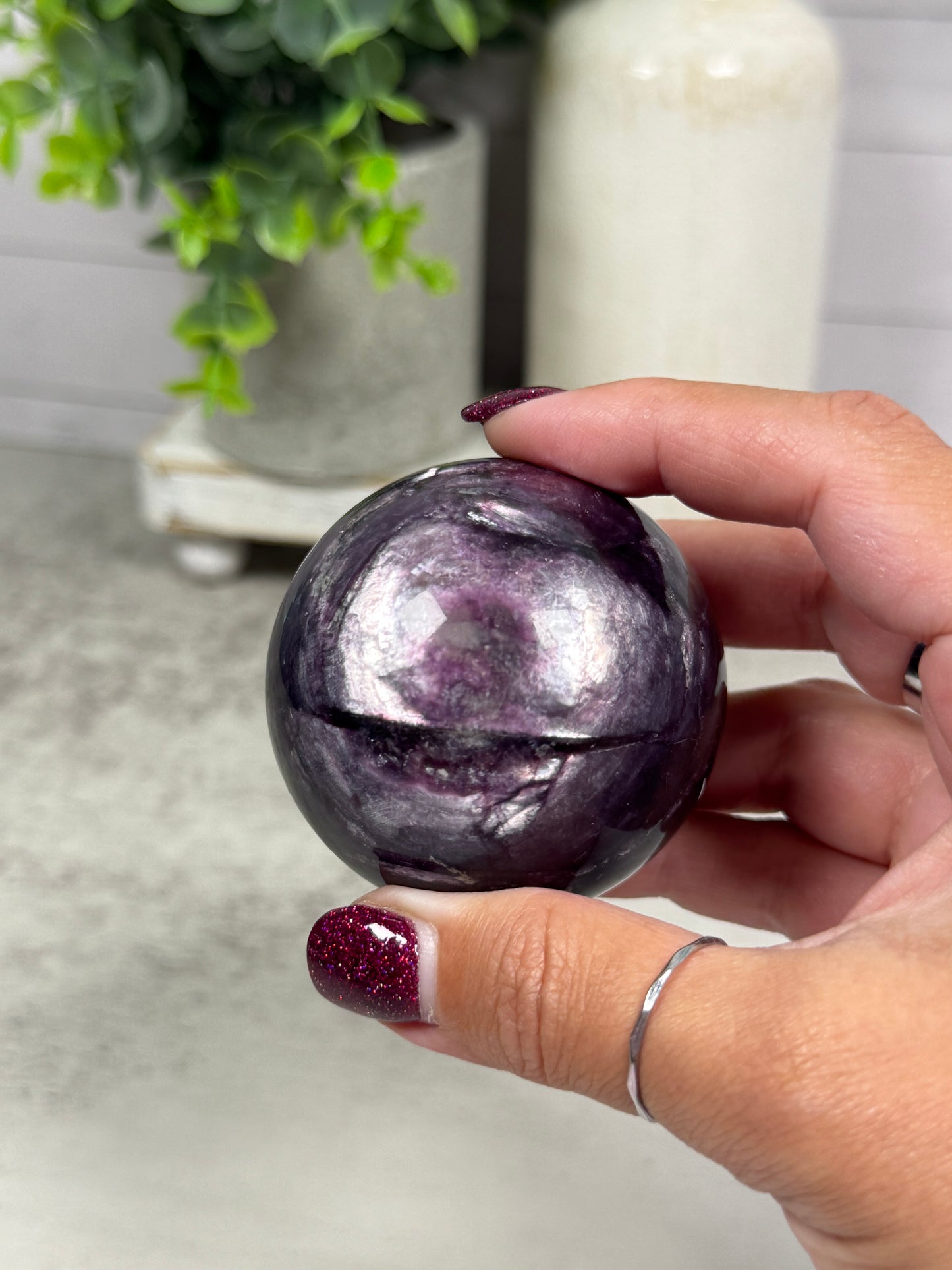 Gem Purple Mica Sphere
