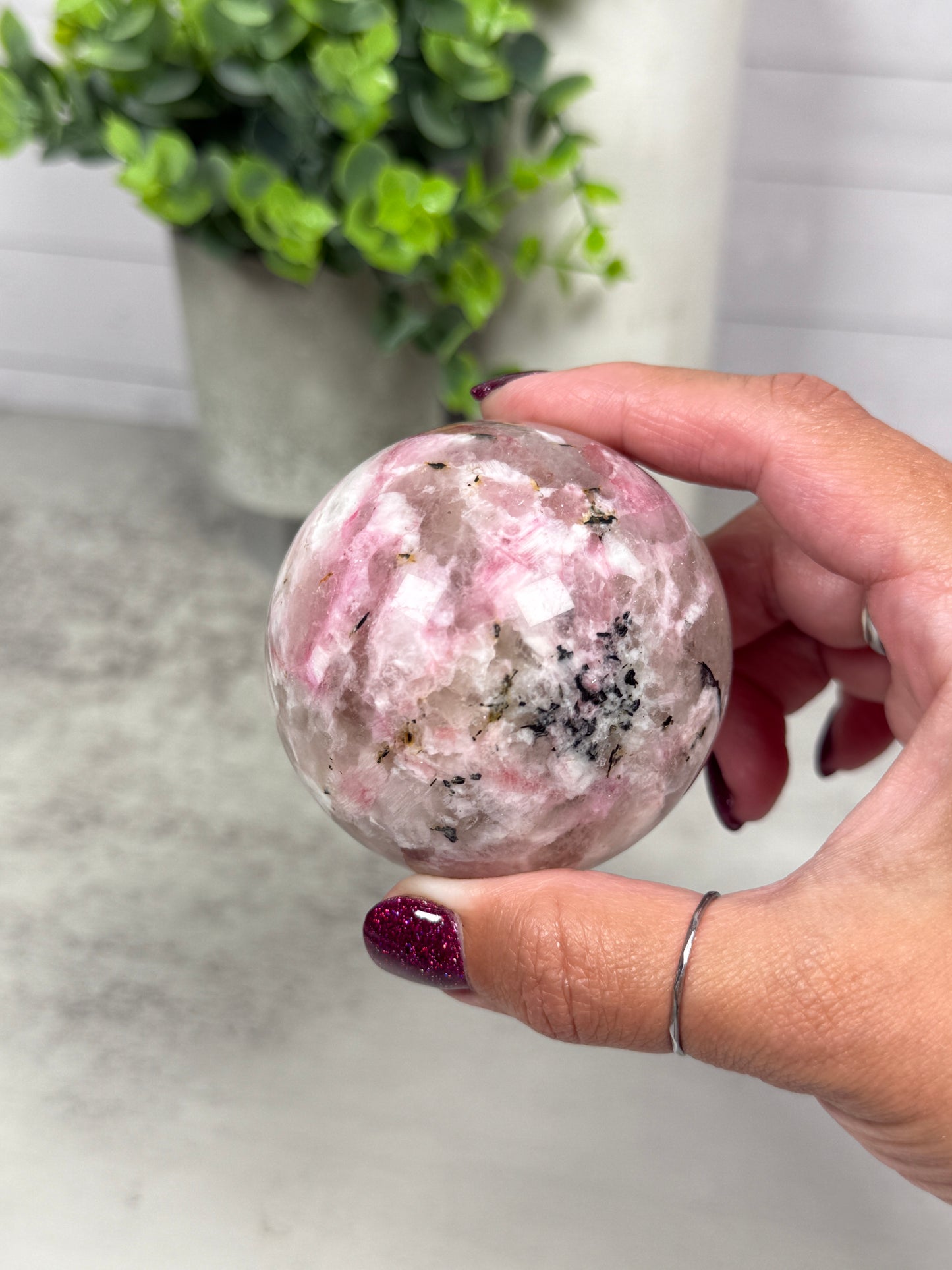 Pink Limestone Spheres