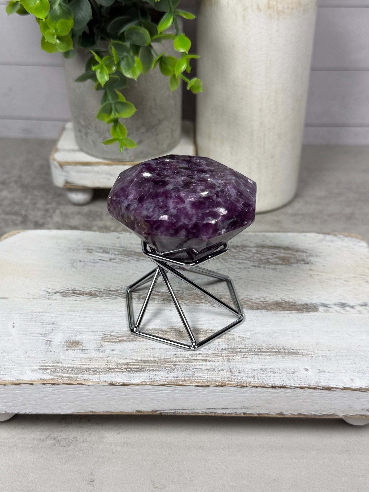 Purple Lepidolite Diamond