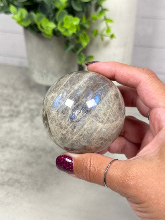 Blue Moonstone Spheres