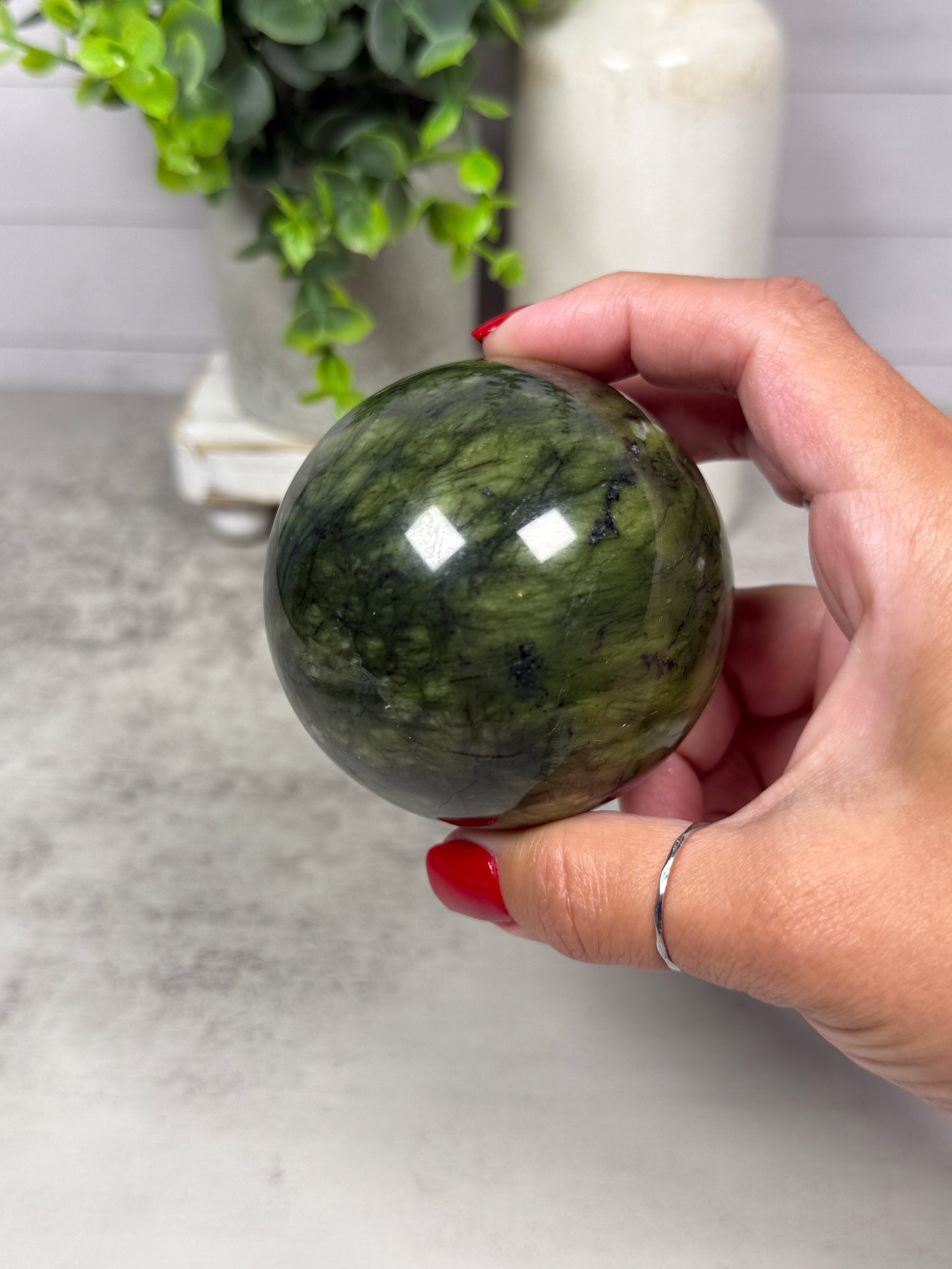 Green Jade Spheres