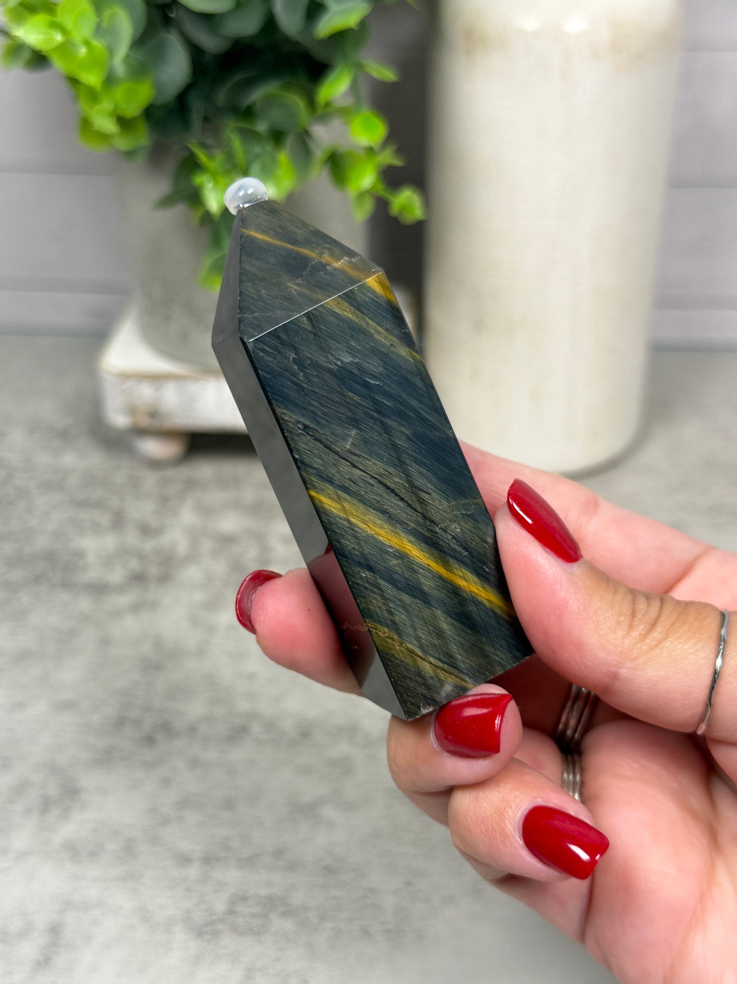 Blue Tigers Eye Towers