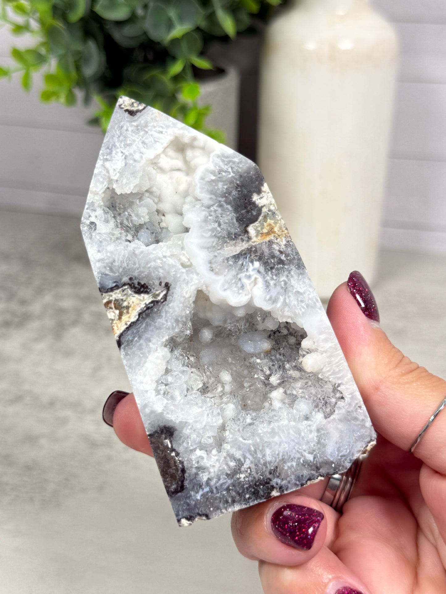 Moroccan Agate Geode Towers (UV)